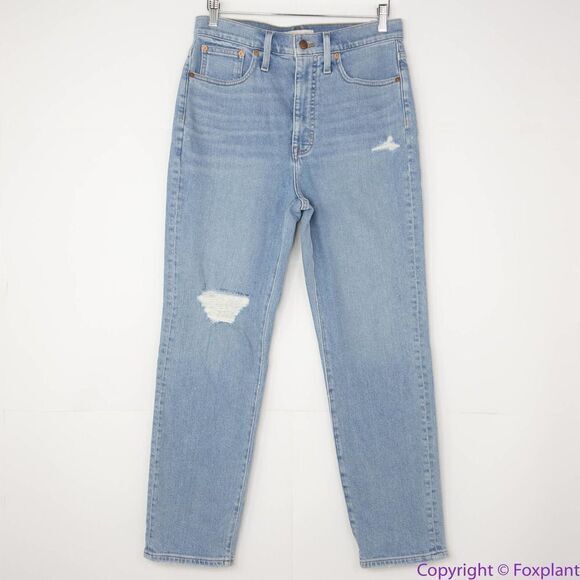 NEW Madewell The Momjean in Austrey‎ Wash: Ripped Edition, 28 - Picture 3 of 14